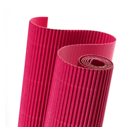 ROULEAUX PAPIER ONDULÉ ROSE VIF