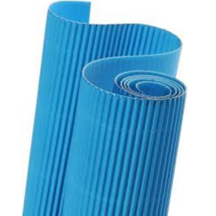 ROULEAUX PAPIER ONDULÉ BLEU TURQUOISE