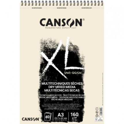 Bloc Canson XL Multi technique sèches A3 40F 160g