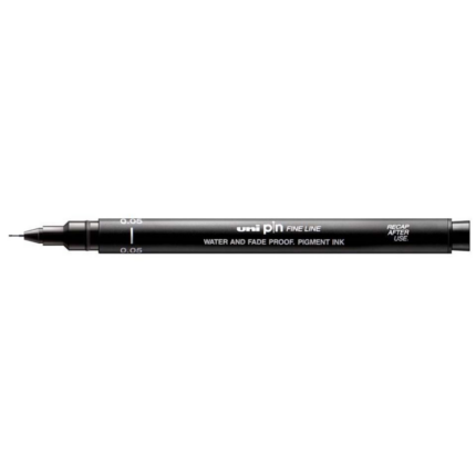 Feutre fin pigment noir 0,05 uni pin