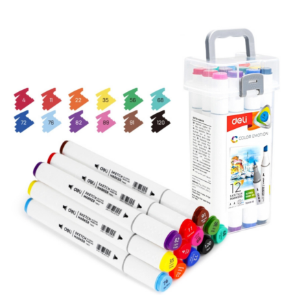 Deli-E70803-12 Sketch Marker