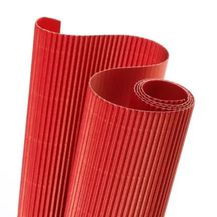 ROULEAUX PAPIER ONDULÉ ROUGE VIF