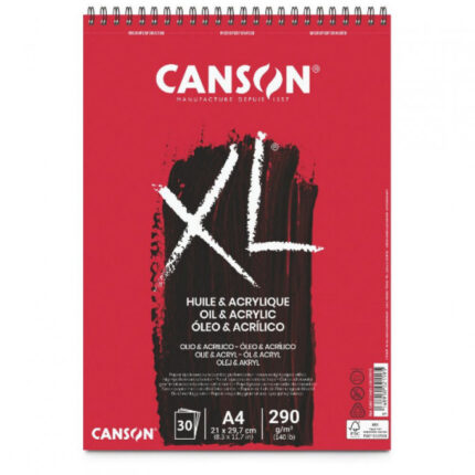 Bloc Canson XL Huile e Acrylique A4 30F 290g