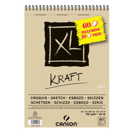 Bloc Canson XL Kraft A3 60F 90g