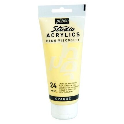 PEINTURE PEBEO STUDIO ACRYLIC 100ML N°24 JAUNE DE NAPLES IMIT