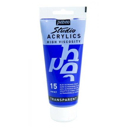PEINTURE PEBEO STUDIO ACRYLIC 100ML N°15 BLEU OUTREMER FONCE