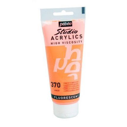 PEINTURE PEBEO STUDIO ACRYLIC 100ML N°370 ORANGE FLUORESCENT