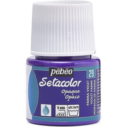 PEINTURE TISSU PEBEO SETACOLOR OPAQUE VIOLET PARME 45ML N°29