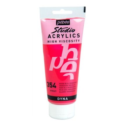 PEINTURE PEBEO STU ACRYLIC 100ML ROUGE BLEU IRIDESCENT N°354
