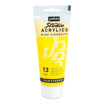 PEINTURE PEBEO STUD ACRYLIC 100ML N°13 JAUNE AZO CLAIR