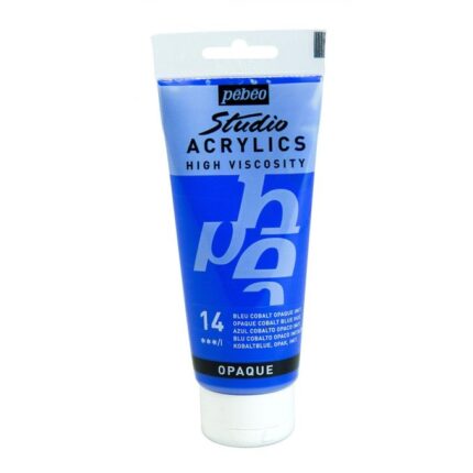 PEINTURE PEBEO STUDIO ACRYLIC 100ML N°14 BLEU COBALT OPAQUE