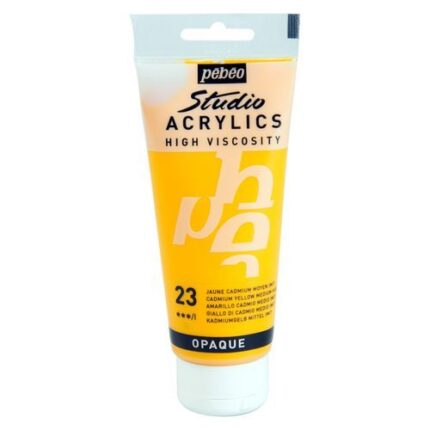 PEINTURE PEBEO STUDIO ACRYLIC 100ML N°23 JAUNE CADMIUM MOYEN