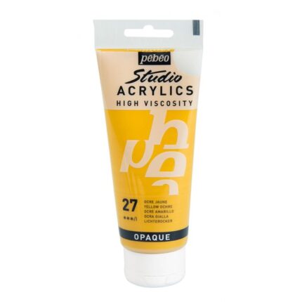 PEINTURE PEBEO STUDIO ACRYLIC 100ML N°27 OCRE JAUNE