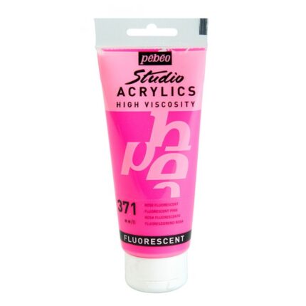 PEINTURE PEBEO STUDIO ACRYLIC 100ML N°371 ROSE FLUORESCENT