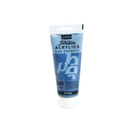 PEINTURE PEBEO STUD ACRYLIC 100ML N°360 BLEU NOIR IRIDESCENT