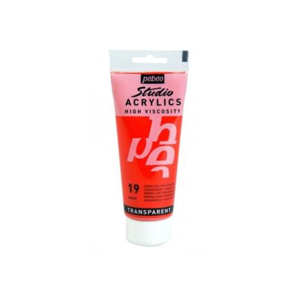 PEINTURE PEBEO STUDIO ACRYLIC 100ML N°19 VERMILLON