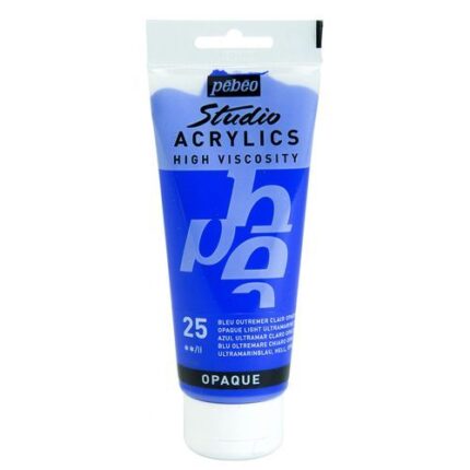 PEINTURE PEBEO STUDIO ACRYLIC 100ML N°25 BLEU OUTREMER CLAIR