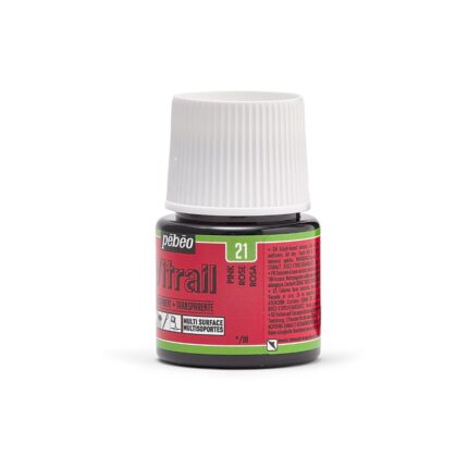 PEINTURE VITRAIL 45ML ROSE N°21 PEBEO