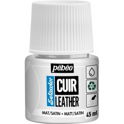 SETACOLOR CUIR 45ML BLANC PUR N°1 PEBEO