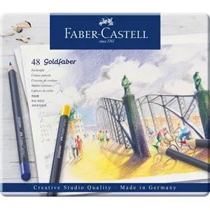 BOITE DE 48 CRAYONS DE COULEUR FABER CASTELL GOLDFABER