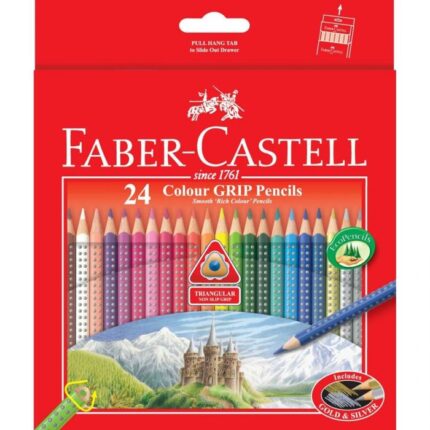 PAQUET DE 24 CRAYONS COULEUR FABER-CASTELL 11 58 55