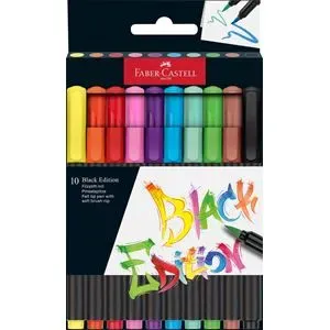 PAQUET DE 10 MARQUEURS PINCEAU FABER CASTELL R.518810