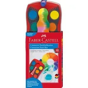 PALETTE PEINTURE AQUARELLE DE12 CONNECTOR FABER CASTELL