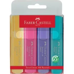 POCHETTE DE 4 FLUORESCENT PASTELL FABER CASTELL REF:154610
