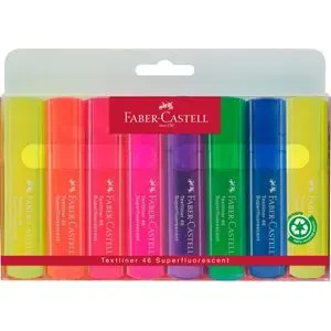 P 8 FLUORESCENTS TEXTLINER FABER CASTELL REF.154662