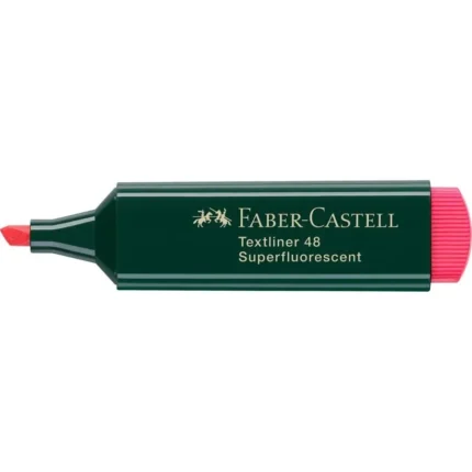 FLUORESCENT FABER CASTELL TEXTLINER 48 ROUGE REF:154821