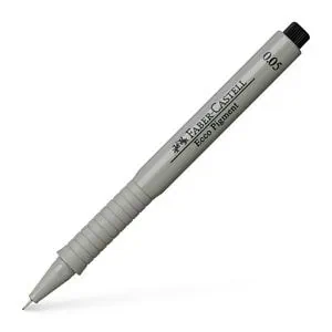 FEUTRE ECCO PIGMENT 0.05 FABER CASTELL NOIR ART 166099