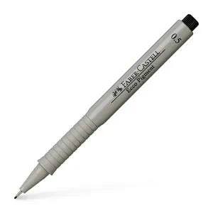 FEUTRE ECCO PIGMENT 0.5 FABER CASTELL NOIR ART.166599