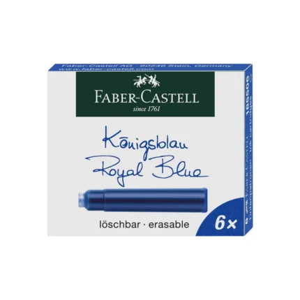 BOITE DE 6 CARTOUCHES D'ENCRE BLEU FABER-CASTEL REF:185506