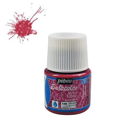 PEINTURE TISSU PEBEO SETACOLOR PAILLETE TOURMALIN 45ML N°207