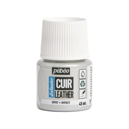 SETACOLOR CUIR 45ML METAL ARGENT N°31 PEBEO