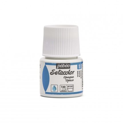 PEINTURE TISSU PEBEO SETACOLOR OPAQUE BLANC N10