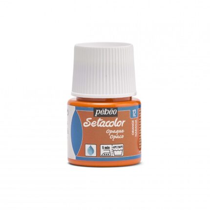PEINTURE TISSU PEBEO SETACOLOR OPAQUE ORANGE N°12