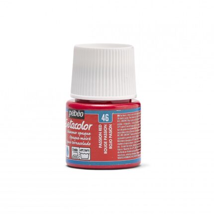PEINTURE TISSU PEBEO SETACOLOR OPAQUE ROUGE PASSIO 45ML N°46