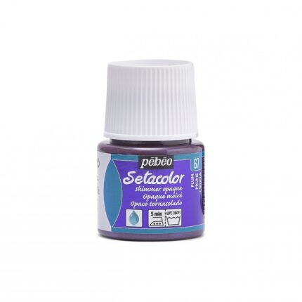PEINTURE TISSU PEBEO SETACOLOR OPAQUE PRUNE 45ML N° 67