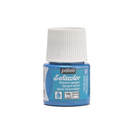 PEINTURE TISSU PEBEO SETACOLOR OPAQUE BLEU ELECTR 45ML N° 69