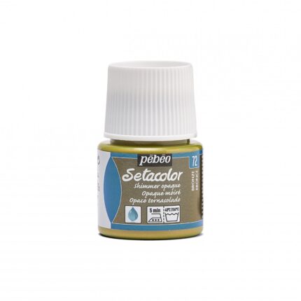 PEINTURE TISSU PEBEO SETACOLOR OPAQUE MOIR BRONZE 45ML N° 72