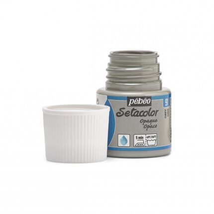 PEINTURE TISSU PEBEO SETACOLOR OPAQUE GRIS 45ML N°91