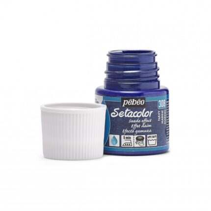 PEINTURE TISSU PEBEO SETACOLOR EFFET DAIM MARINE 45ML N°308