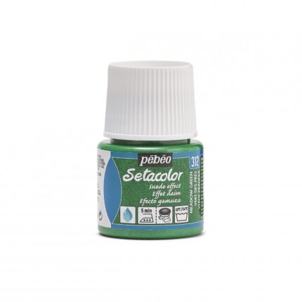 PEINTURE TISSU PEBEO SETACOLOR EFFET DAIM VERT SPA 45MLN°313