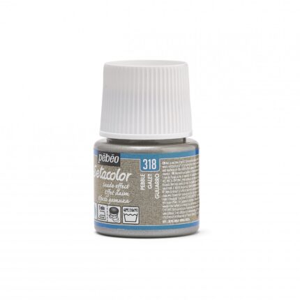 PEINTURE TISSU PEBEO SETACOLOR EFFET DAIM GALET 45ML N°318