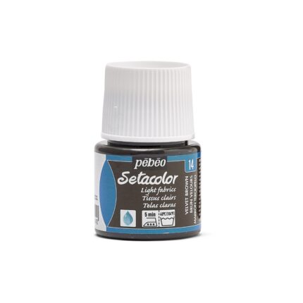 PEINTURE TISSU PEBEO SETACOLOR CLAIRS BRUN VELOURS 45ML N°14