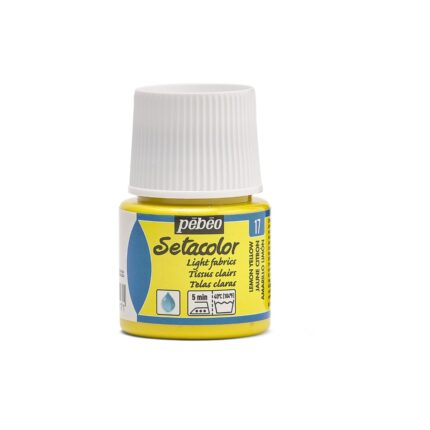 PEINTURE TISSU PEBEO SETACOLOR CLAIRS JAUNE CITRON 45ML N°17
