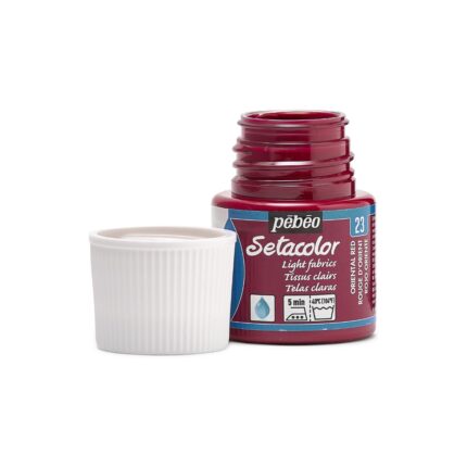 PEINTURE TISSU PEBEO SETACOLOR CLAIRS ROUGE ORIENT 45ML N°23