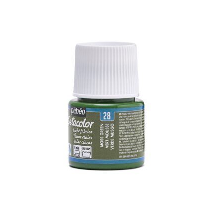 PEINTURE TISSU PEBEO SETACOLOR CLAIRS VERT MOUSSE 45ML N°28