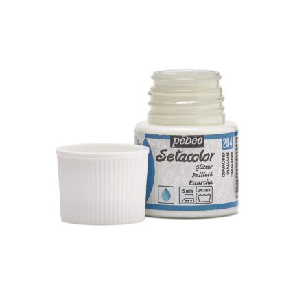 PEINTURE TISSU PEBEO SETACOLOR PAILLETE DIAMANT 45ML N°204
